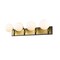 Z-Lite Parsons 4 Light Vanity, Matte Black, Olde Brass & Opal 477-4V-MB-OBR - alternate 1